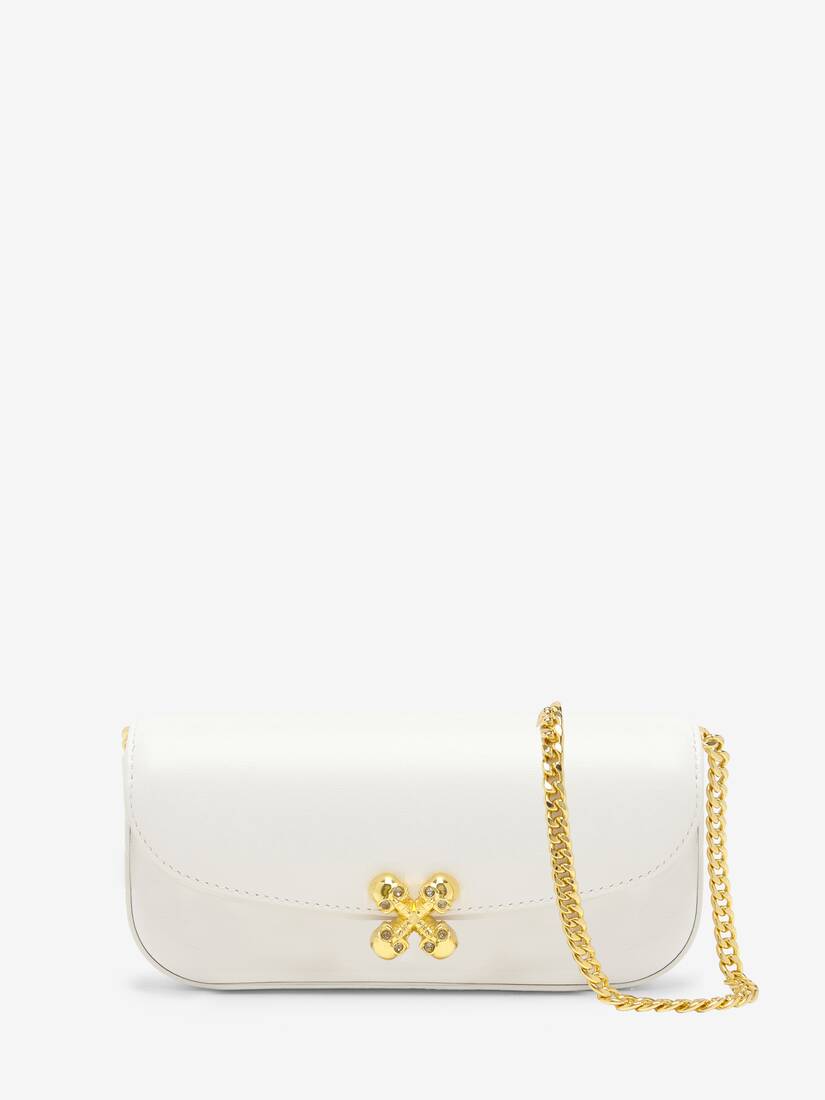 Small McQueen Skull Flower Bag