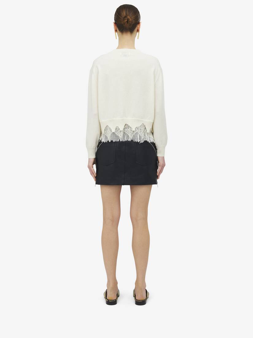 Cobweb Lace Shrunken Cardigan