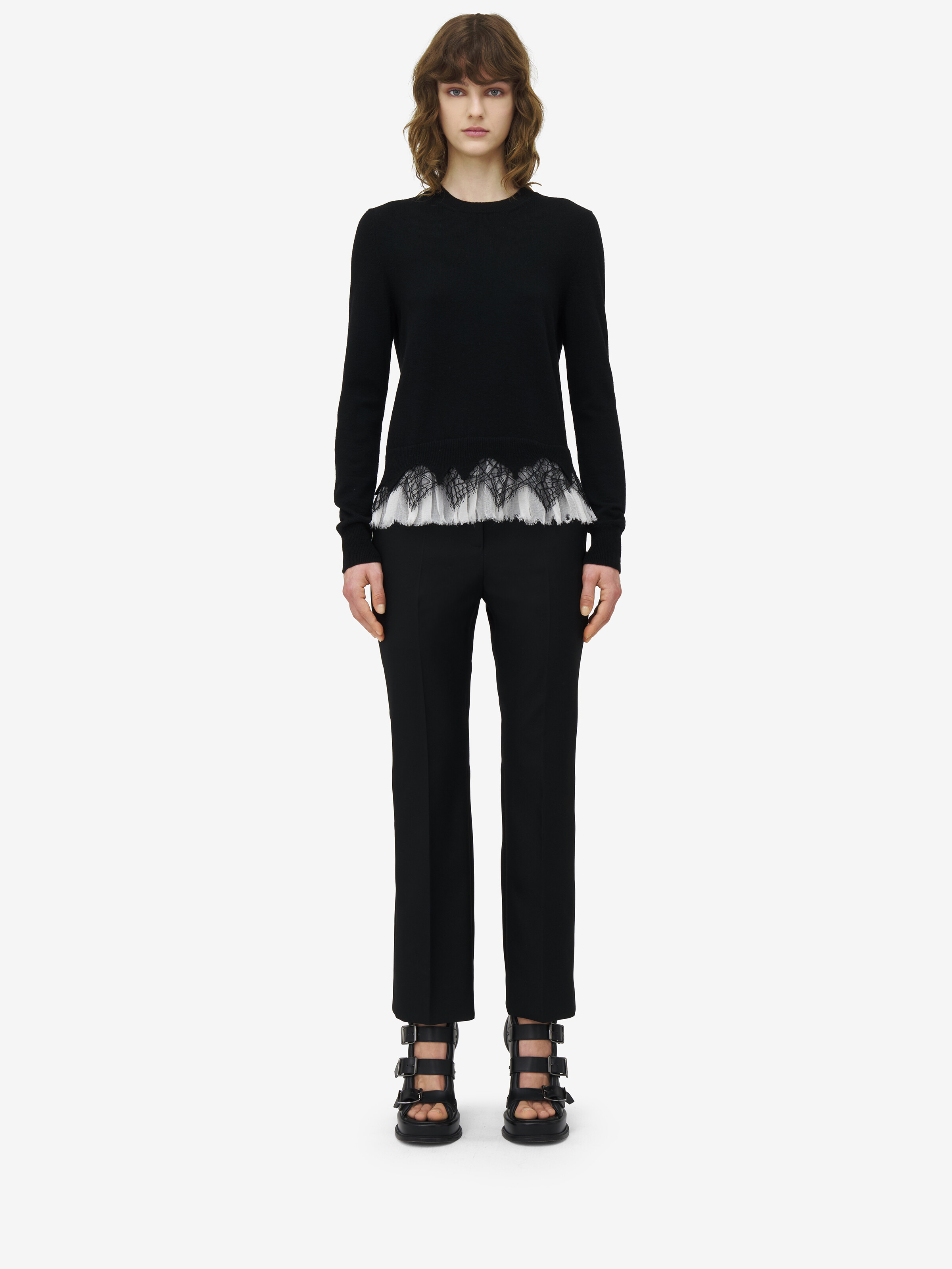 Pull En Dentelle Toile D'Araignée