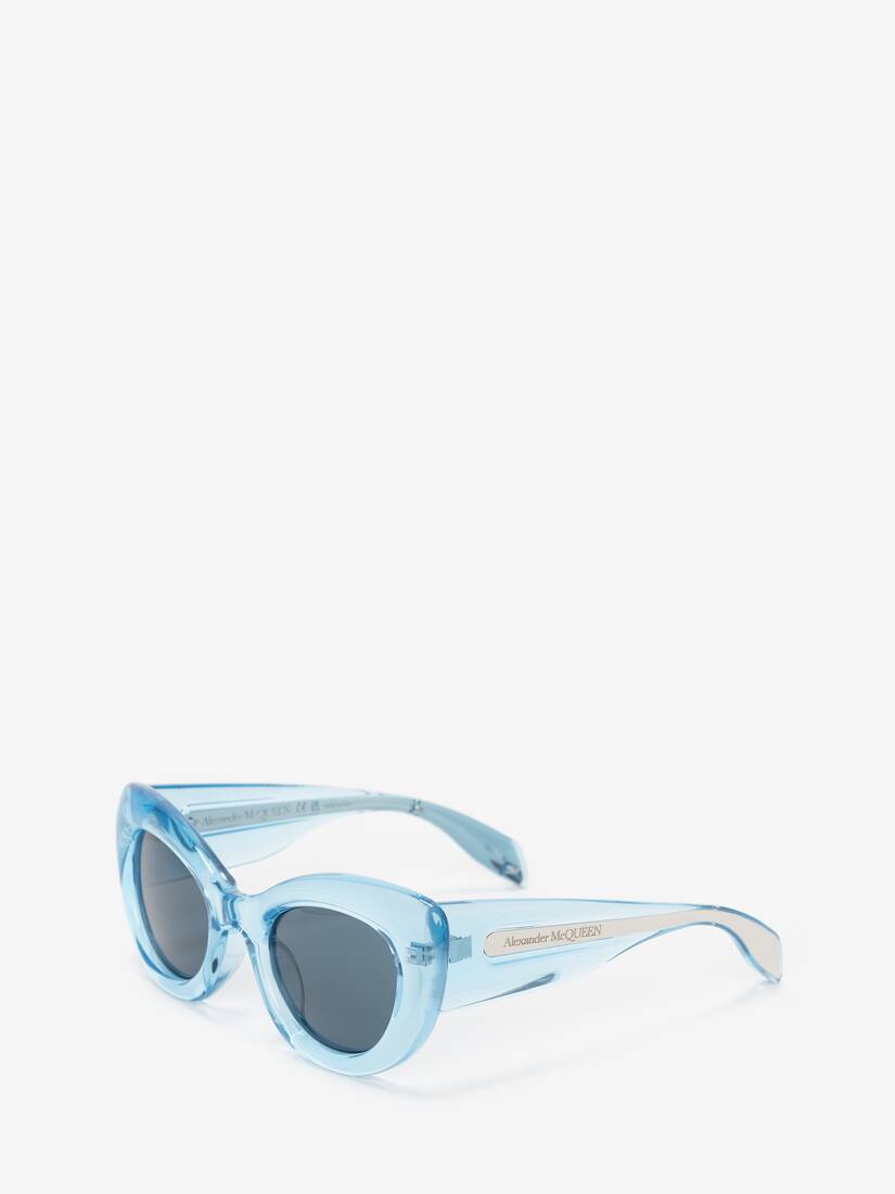 Alexander McQueen Curve Cat-Eye Sunglasses