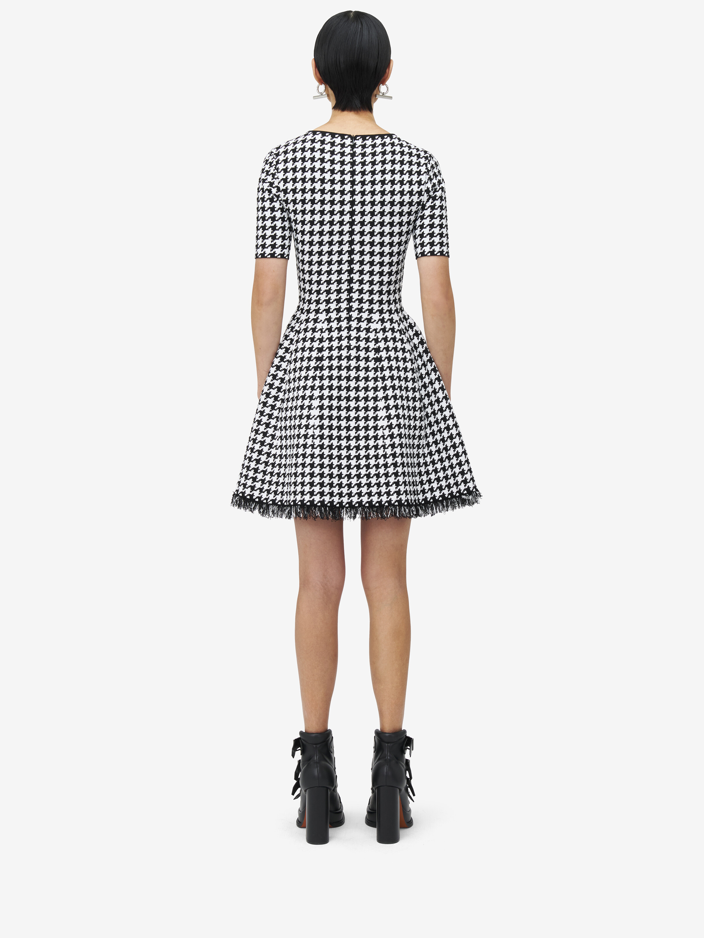 Houndstooth Mini Dress