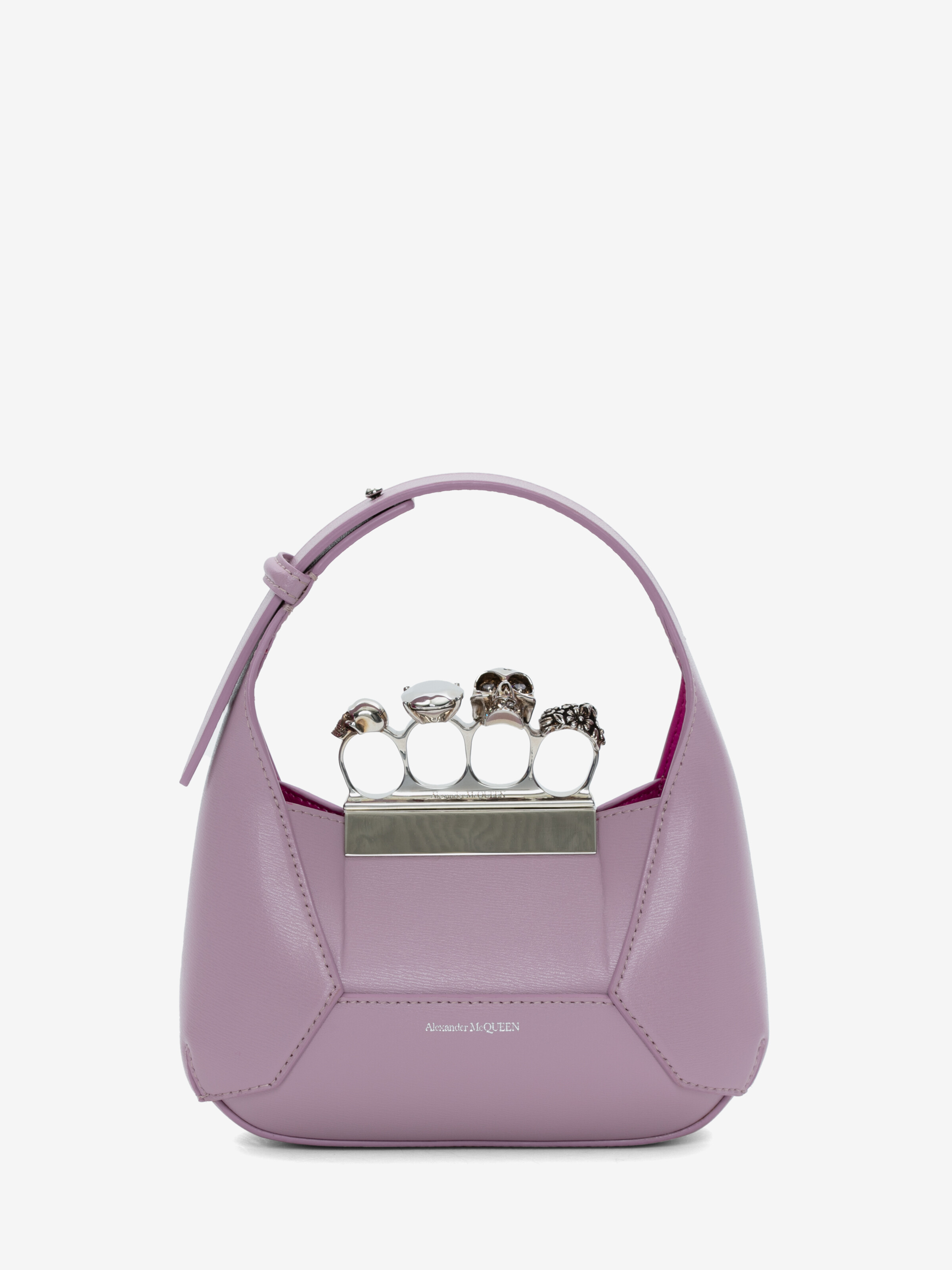 The Jewelled Hobo Mini Bag in Antique Pink
