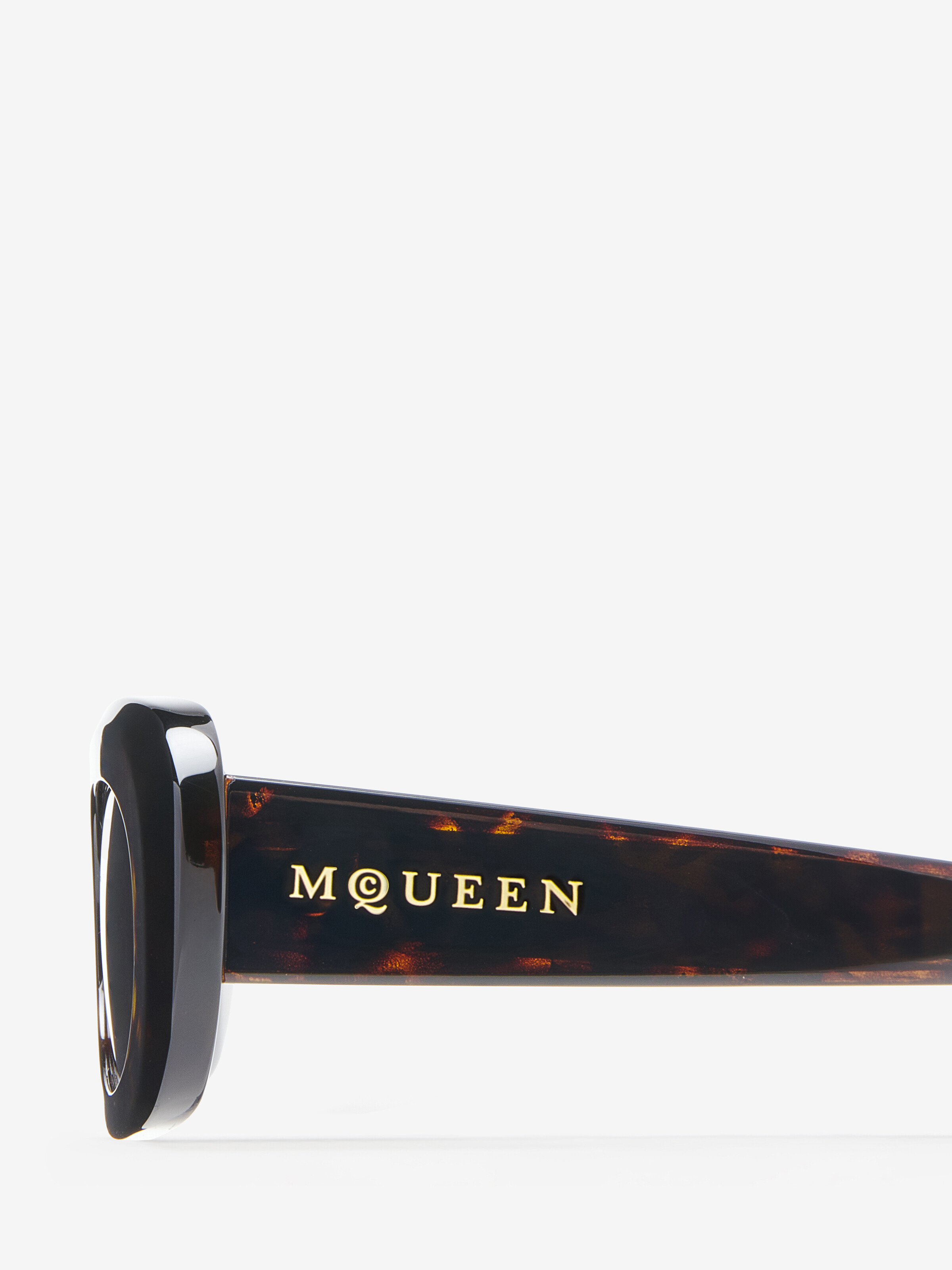 McQueen Logo Oval Sunglasses