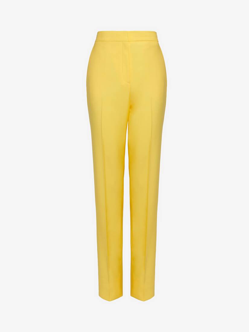 Women's High-waisted Cigarette Trousers by Alexander Mcqueen