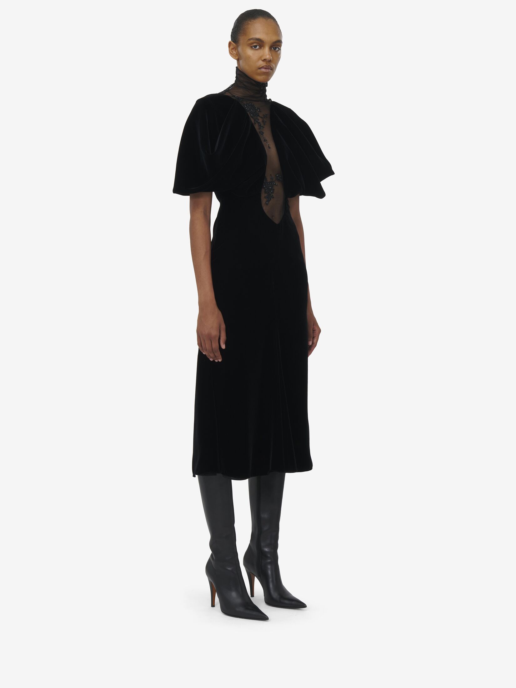 Designer Dresses Drape Midi Pencil Alexander McQueen US designer-dresses-drape-midi-pencil-alexander-mcqueen-us