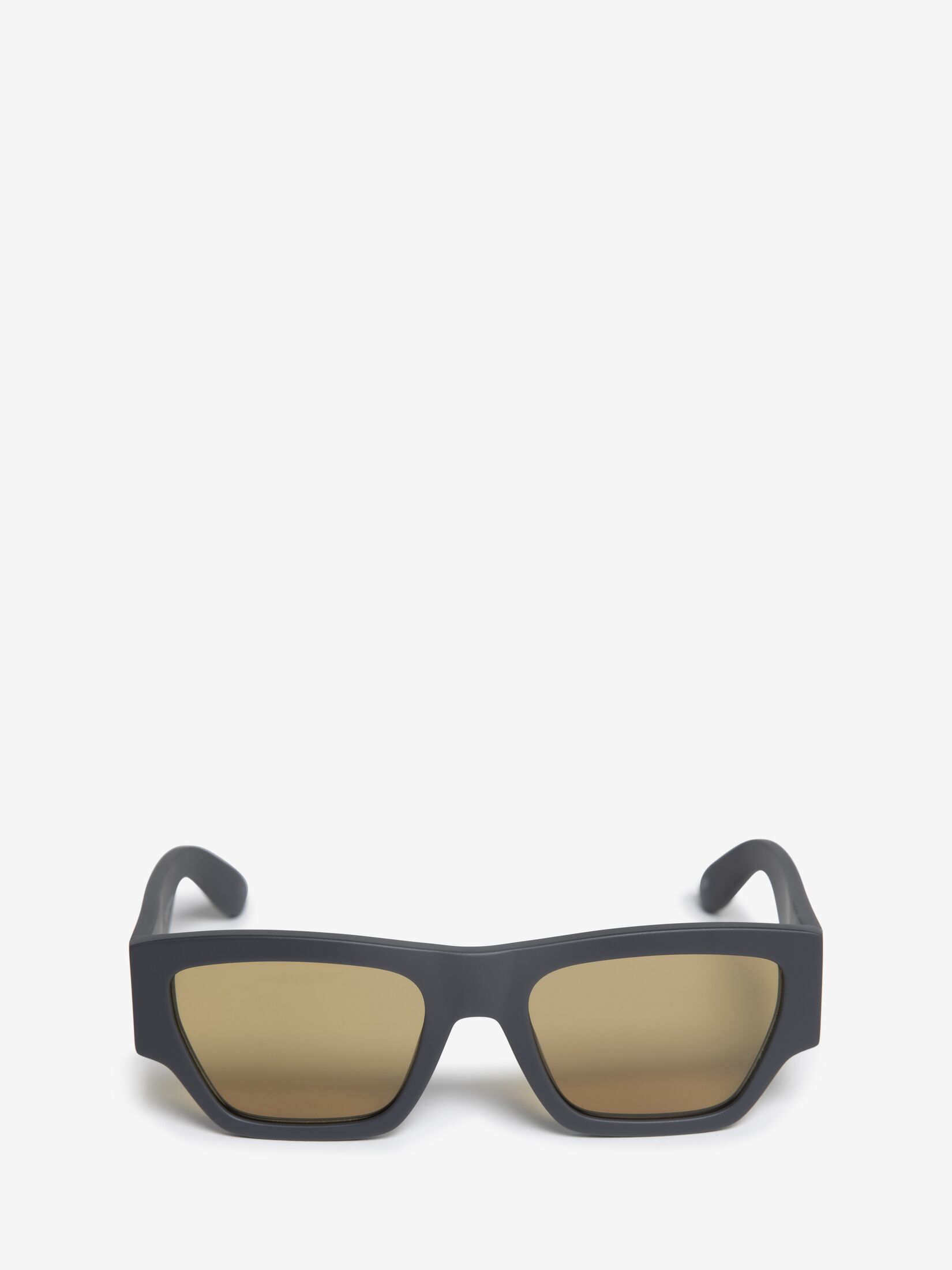 McQueen Graffiti Rectangular Sunglasses in Black/White | Alexander 