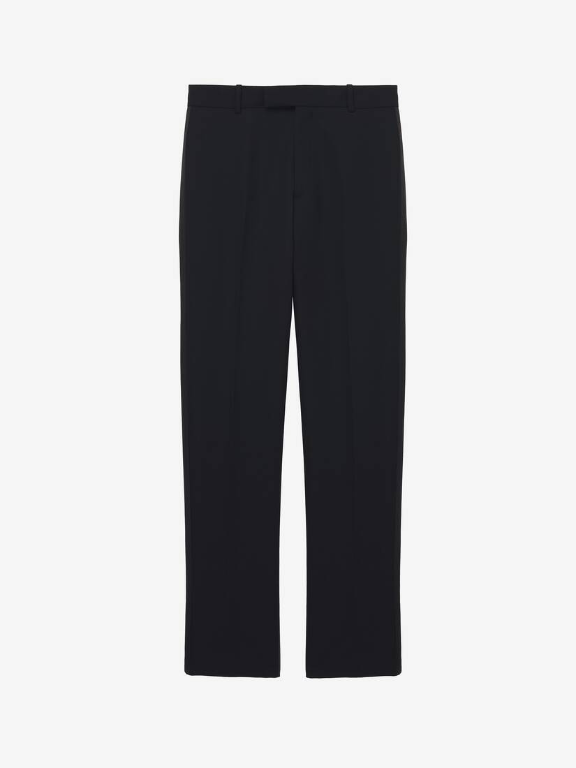 Low-waisted Tuxedo Cigarette Trousers | Alexander McQueen - image 1