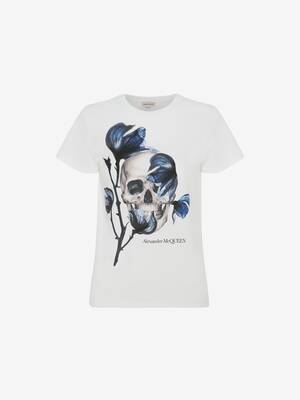 Bellflower-T-Shirt mit Skull-Print