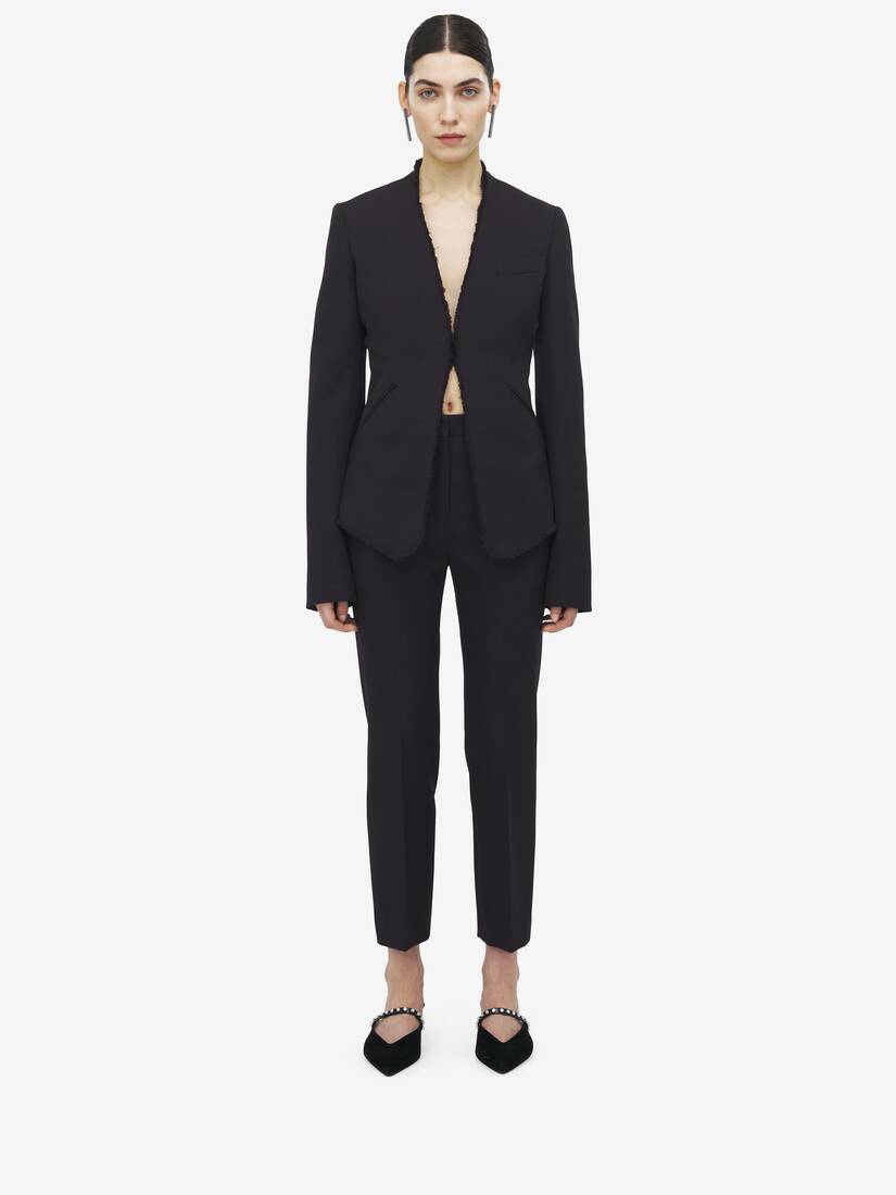 Veste de tailleur, à Bords Bruts