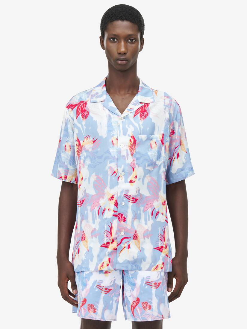 Chemise À Imprimé Floral Hawaïen