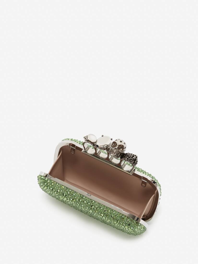 Alexander McQueen Women's Green Bosch Knuckle Clutch (Calf Leather)