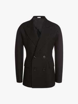 Dropped Sleeve Sleeve Double-Breasted Tailored Jacket