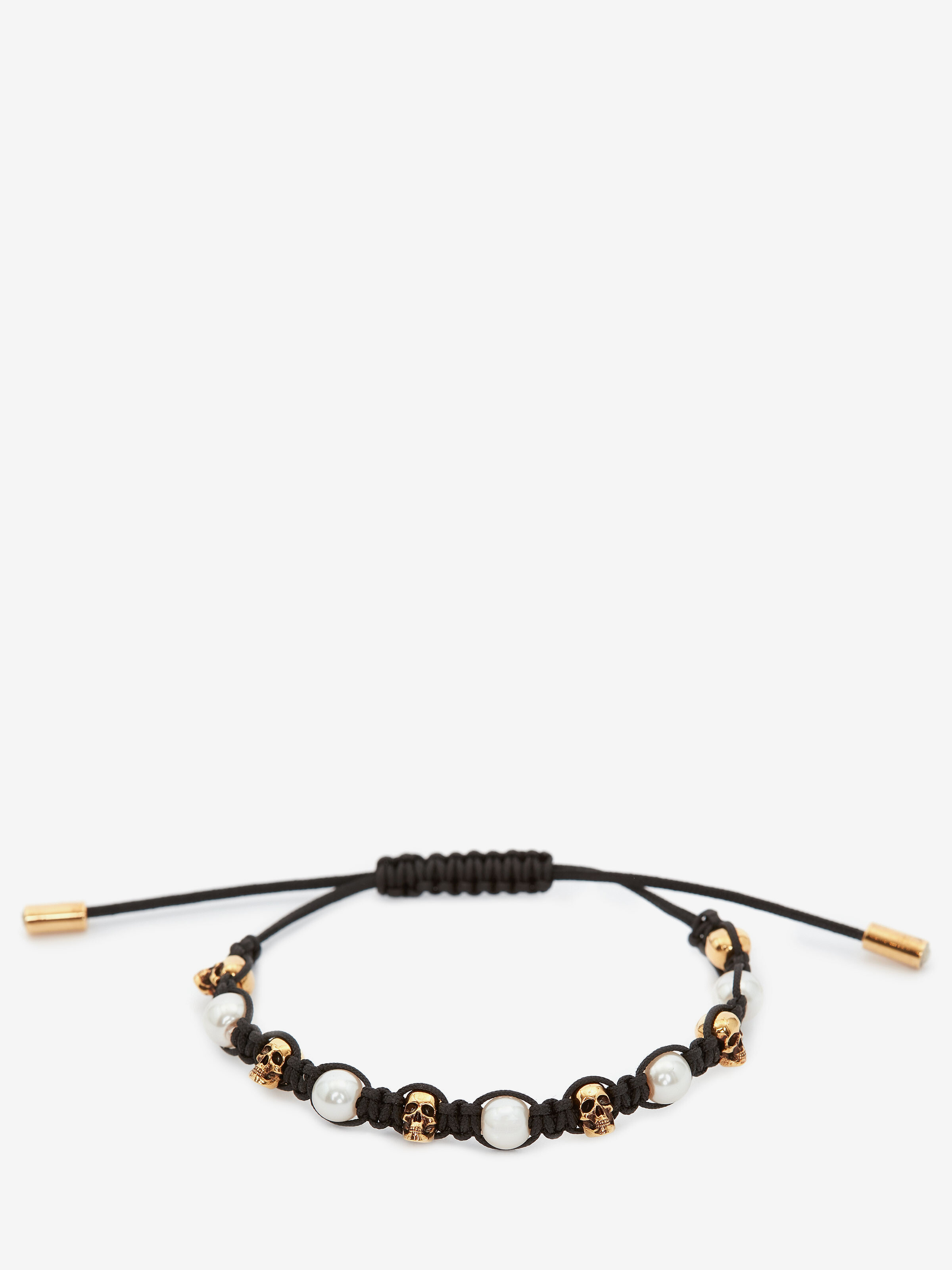 Pearly Skull Friendship Bracelet