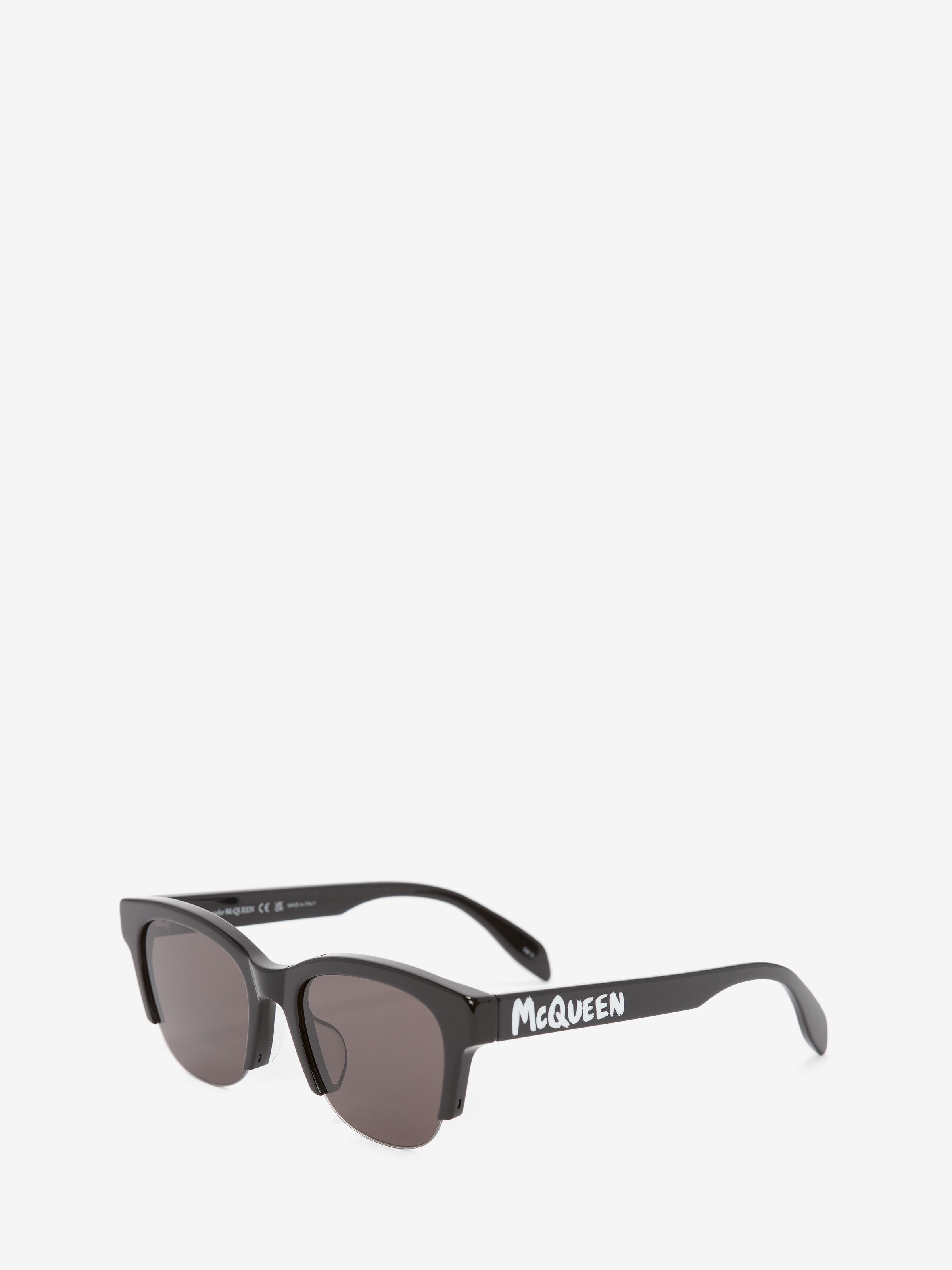 McQueen Graffiti Square Sunglasses in Black in Plastic | Alexander McQueen - image 3