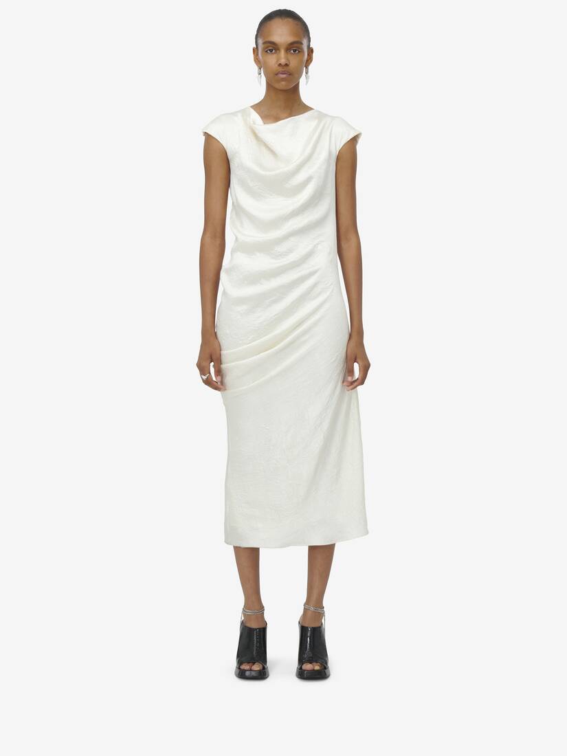 Asymmetric Draped Dress