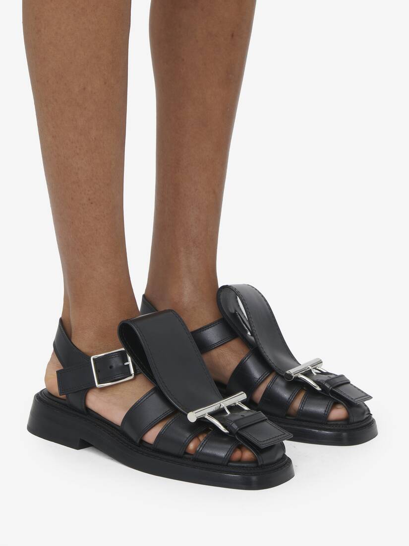 T-Bar Caged Sandal