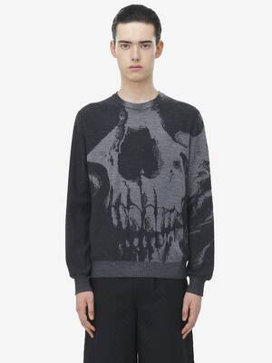 スウェット・トレーナー Alexander McQueen \"Inverted Skull\" sweatshirt Black 25176648_55358420_1000.jpg