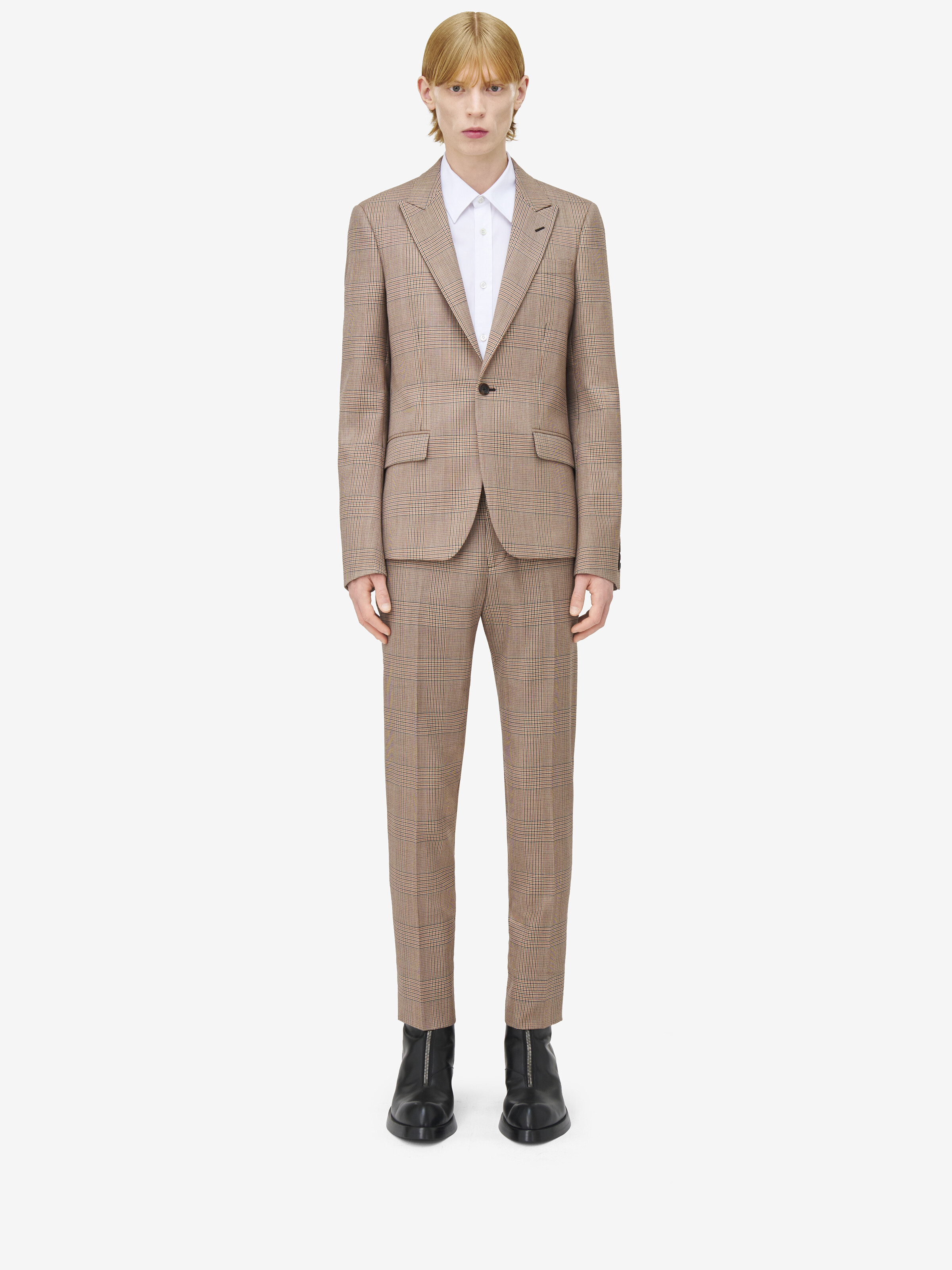 London Check Single-breasted Jacket