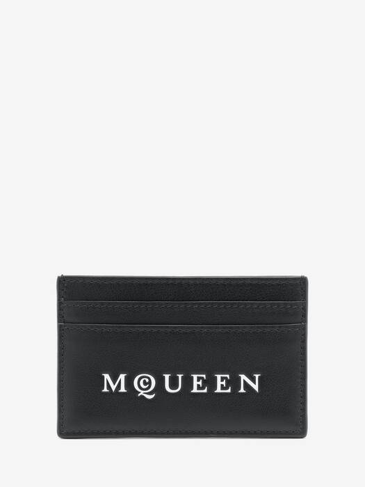 Men's Skull Card Holder in Black | Alexander McQueen US