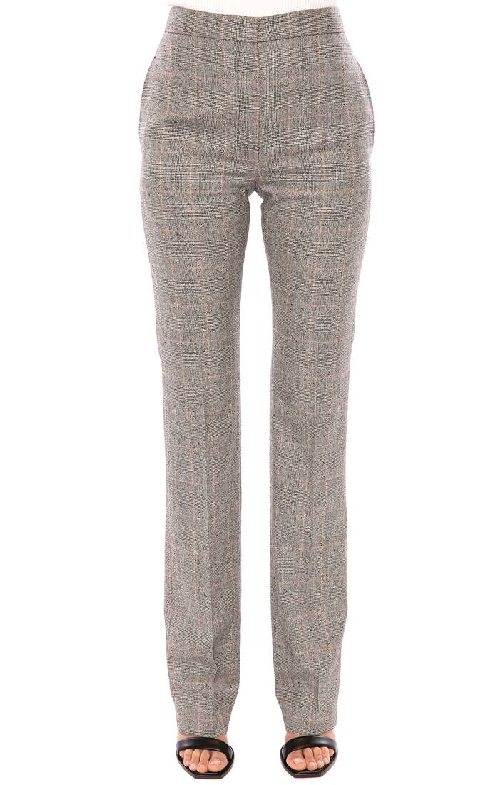 Distressed Prince of Wales Long Cigarette Trouser