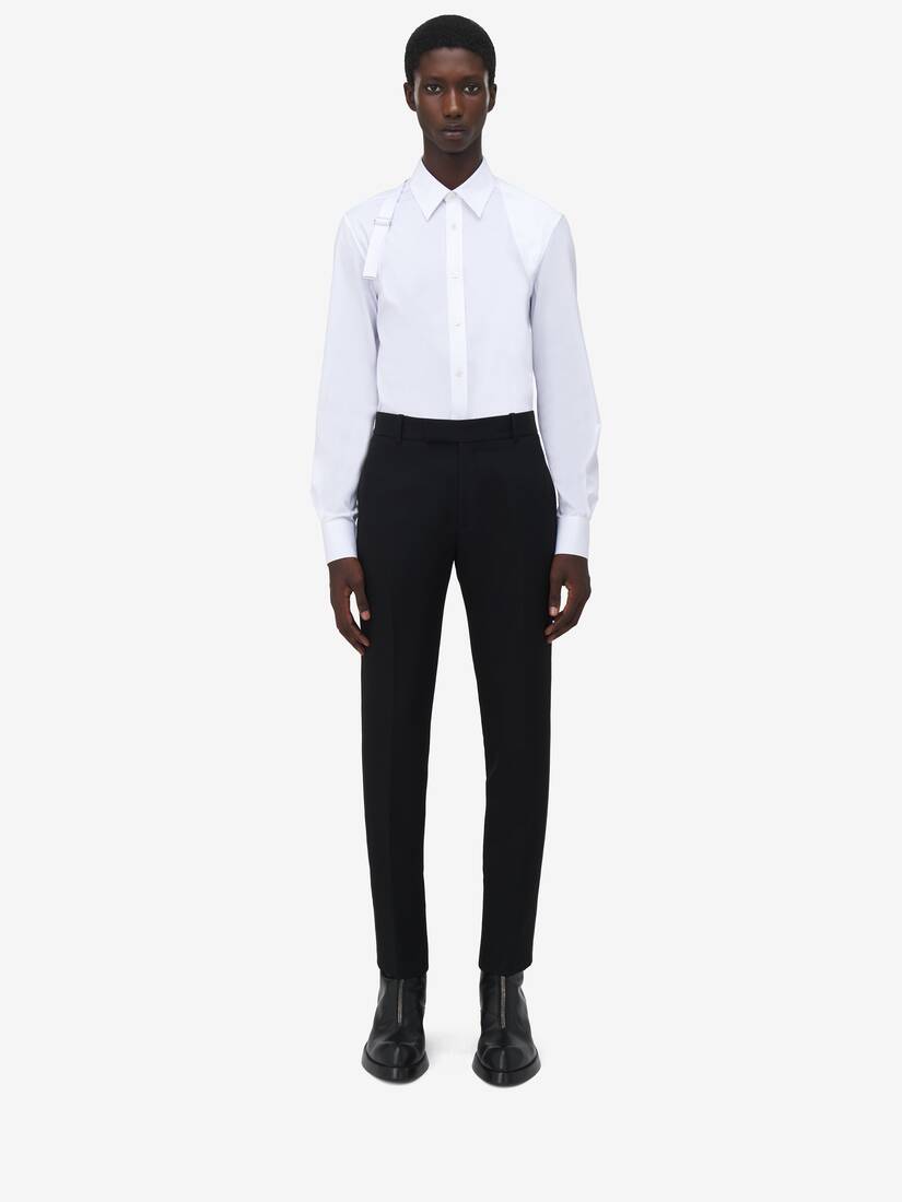 Low-waisted Tuxedo Cigarette Trousers | Alexander McQueen - image 2