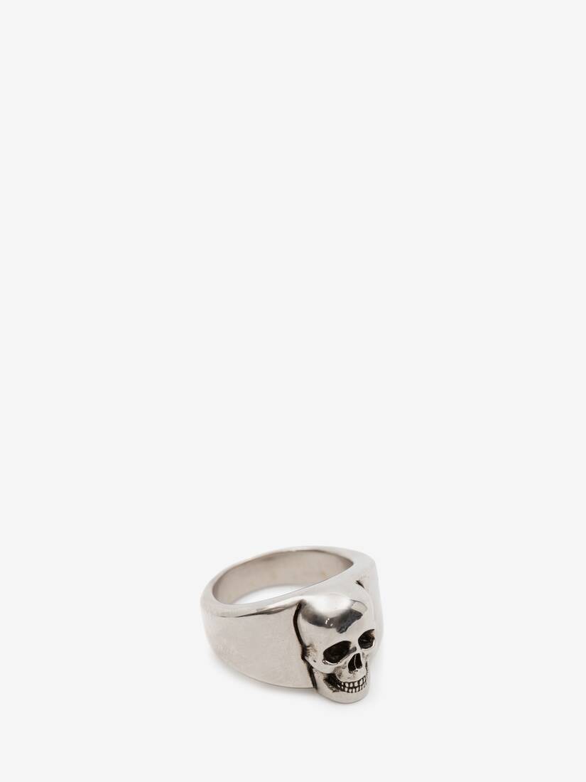 Alexander McQueen Men's Skull Signet Ring