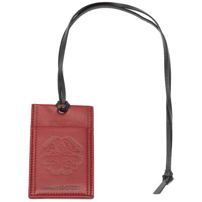 Porte-cartes à bandoulière et logo sceau McQueen
