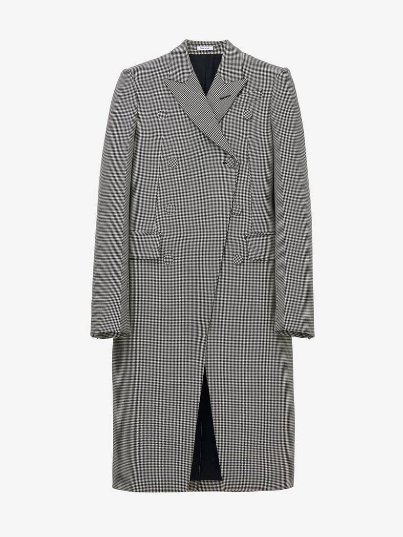 Houndstooth Cutaway Coat