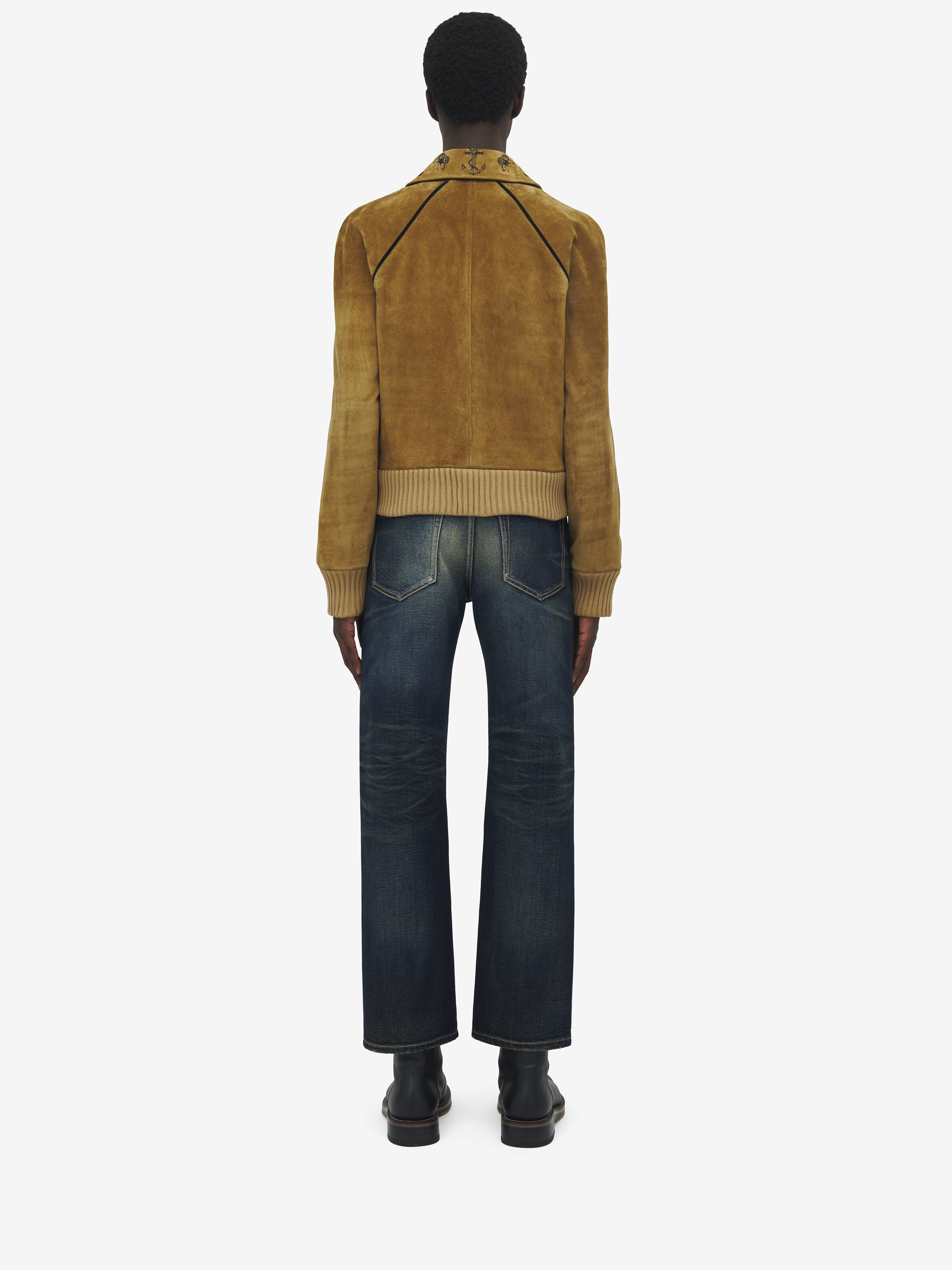Suede Bomber Jacket