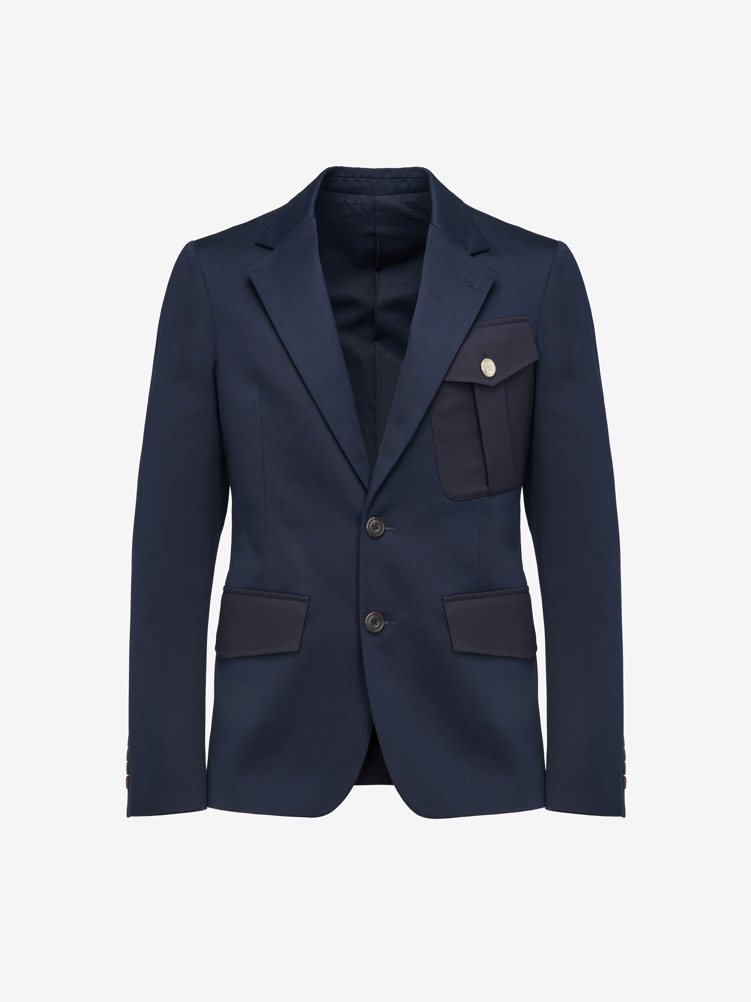 Military Pocket Single-breasted Jacket