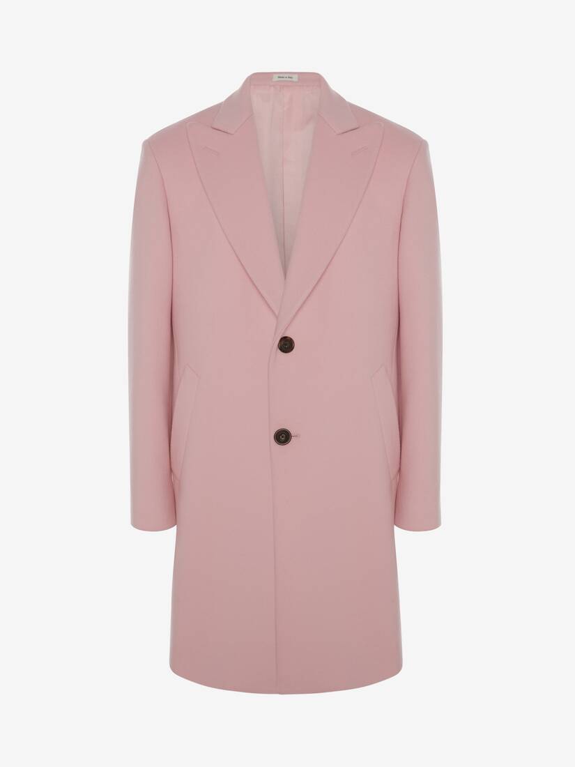 pink oversized coat