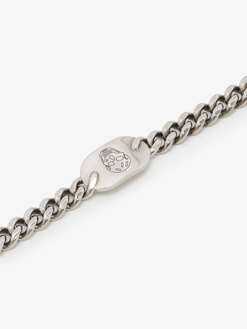 Bracciale Skull con targhetta