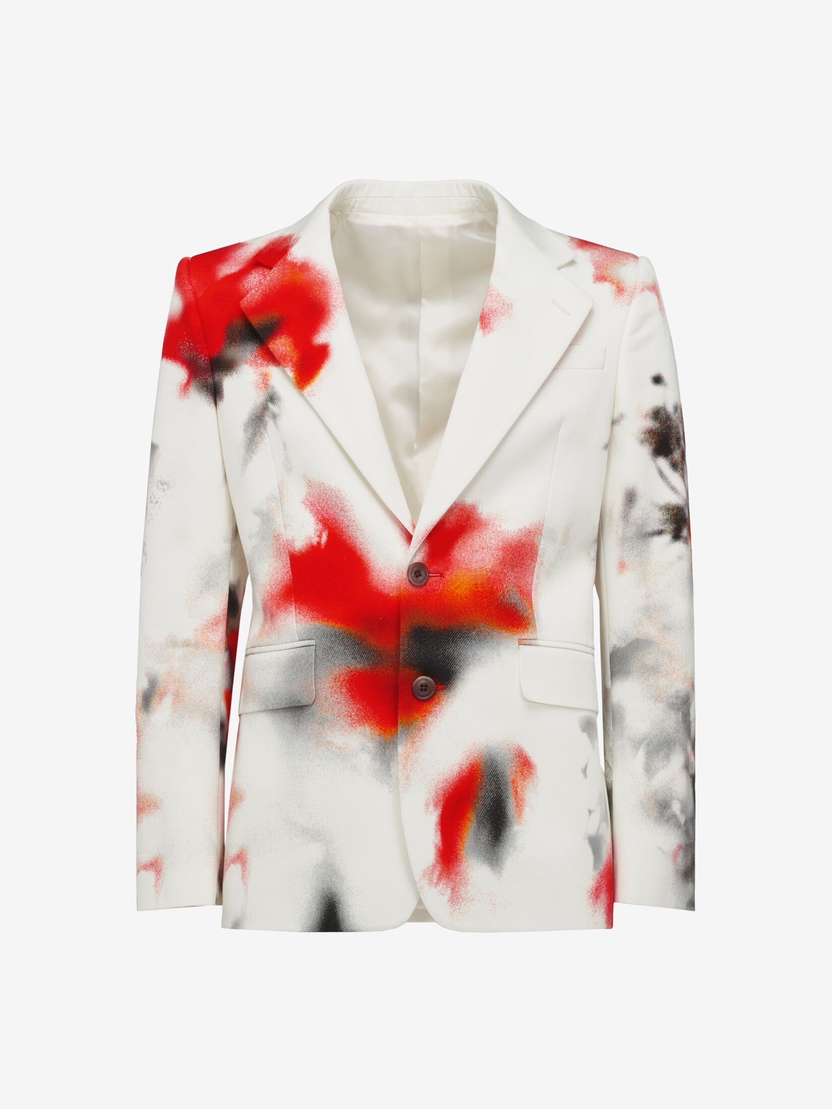 Obscured Flower Single-breasted Jacket