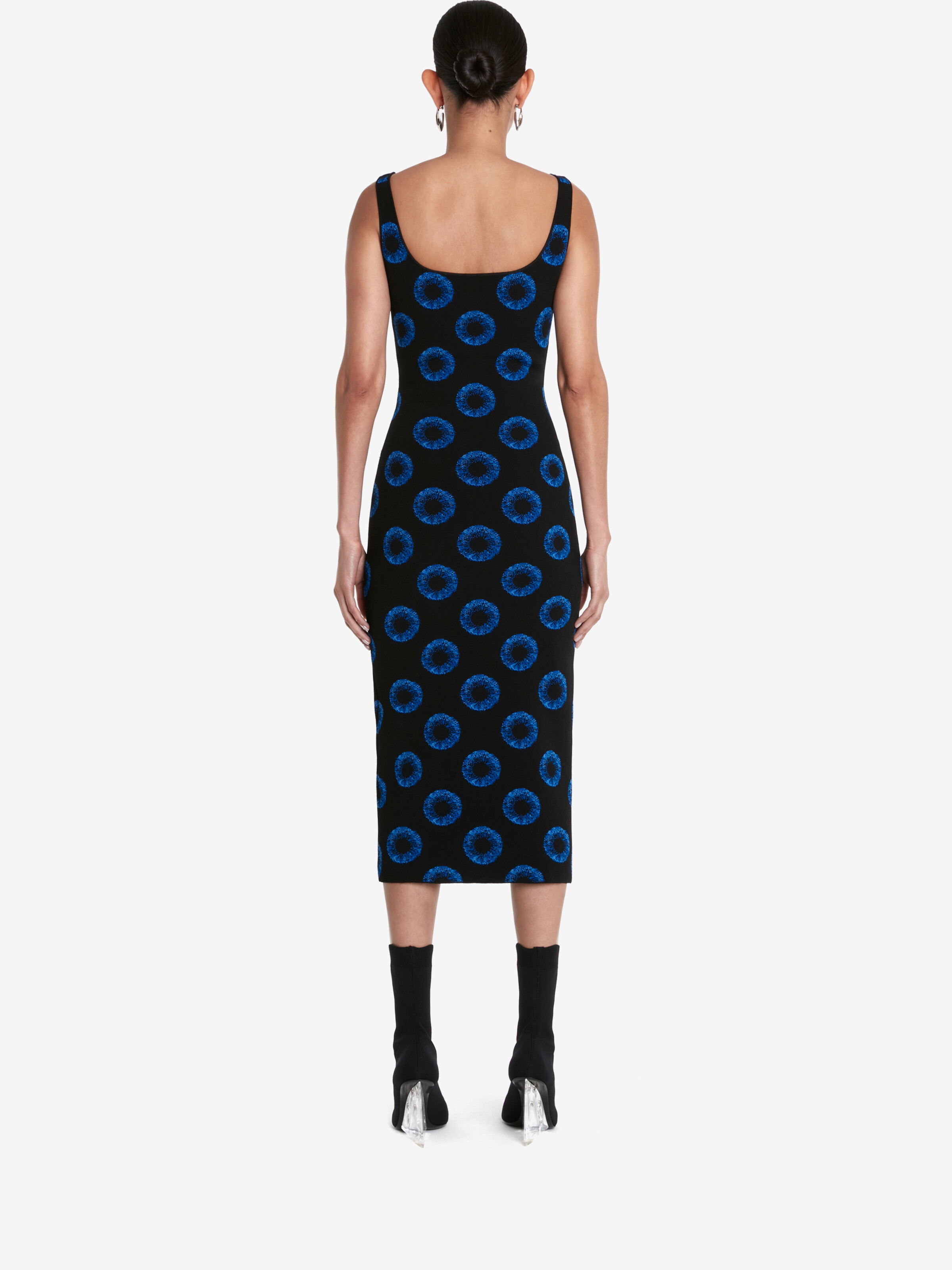 Robe crayon en jacquard Iris