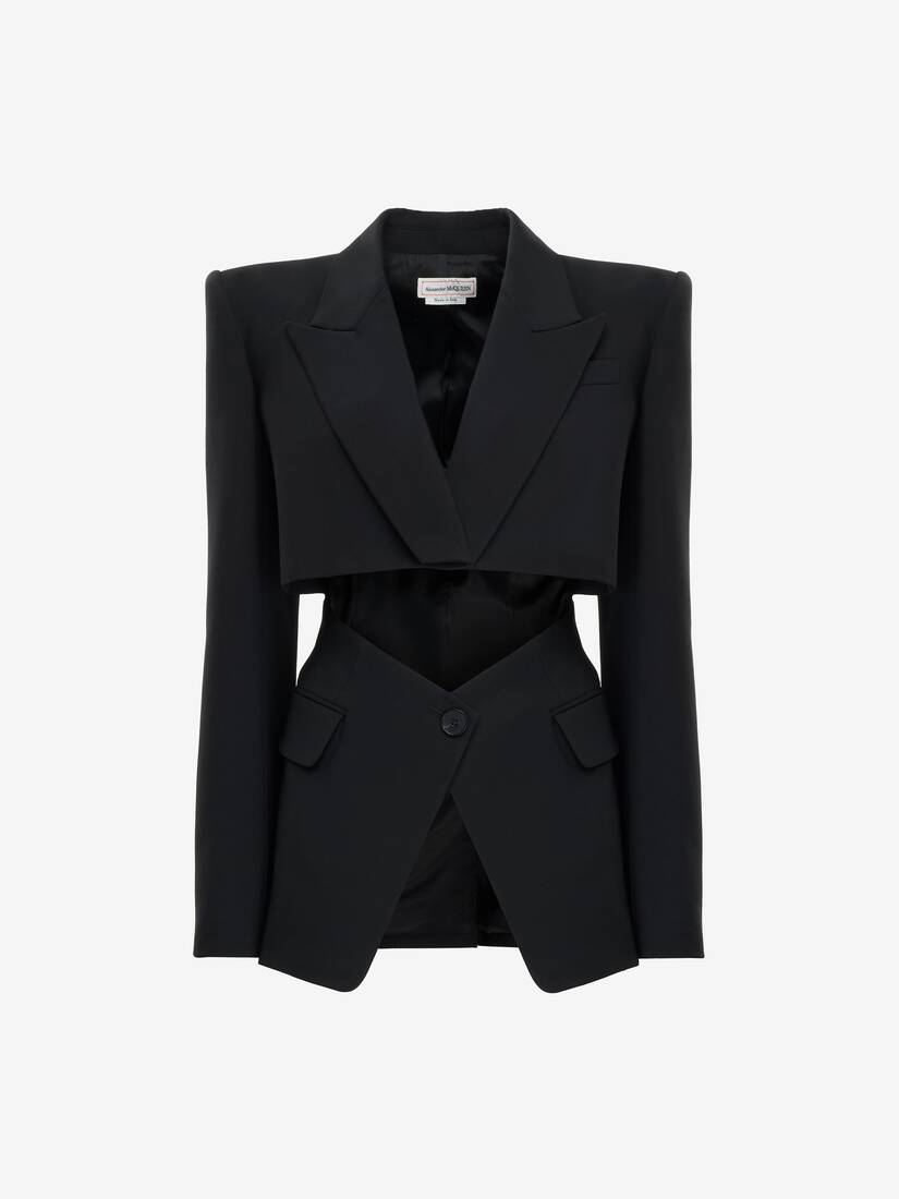 ALEXANDER MCQUEEN, Slashed Double Breasted Tailored Coat