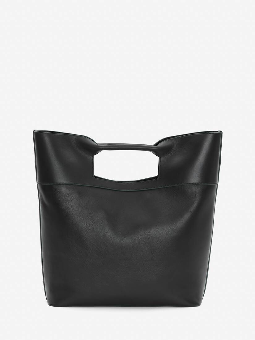 The Square Bow Small in Black | Alexander McQueen US