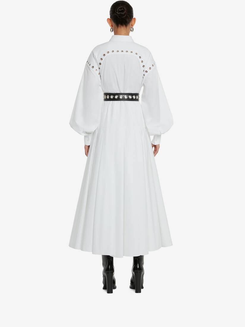 Robe Chemise Avec Harnais À Œillets