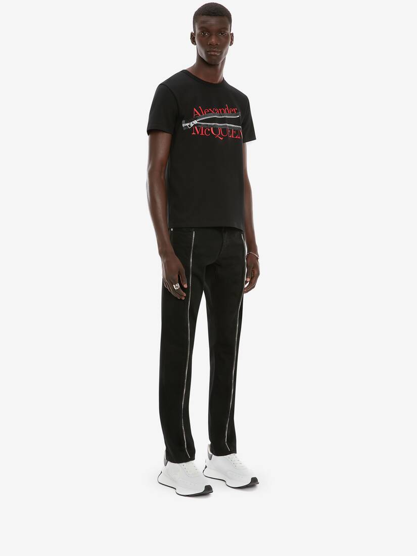 T-Shirt Alexander McQueen Con Zip