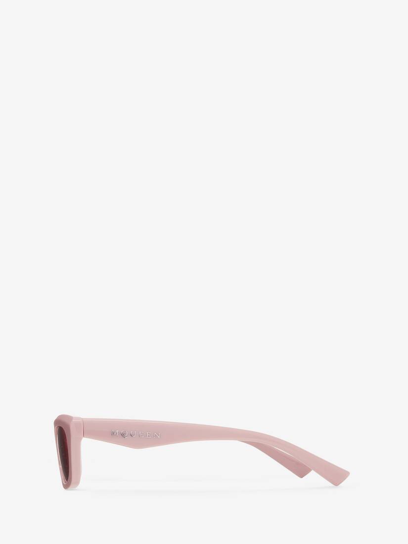 Geometrische Sonnenbrille mit McQueen Logo