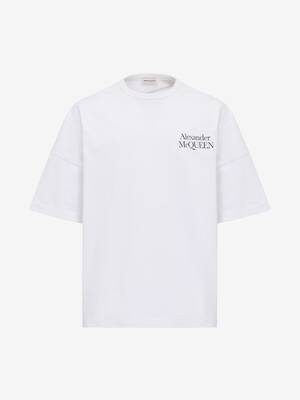 Exploded Logo T-shirt in White | Alexander McQueen US