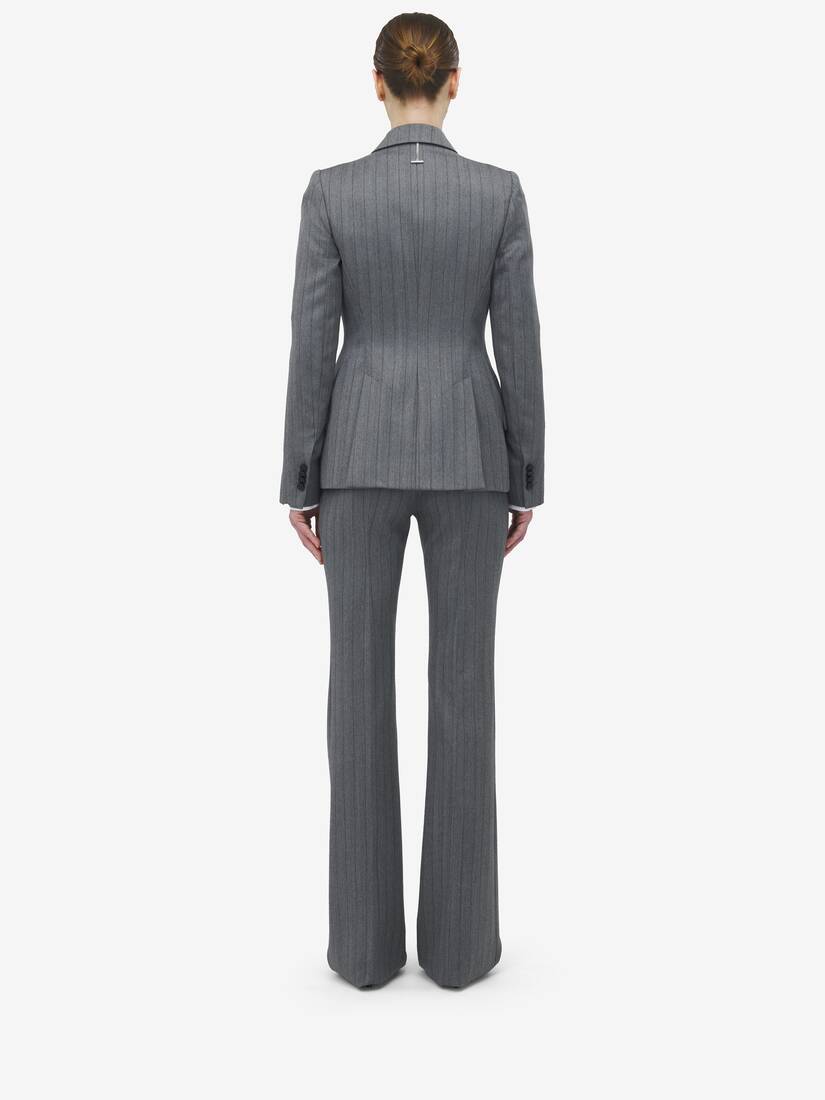 Herringbone Single-breasted Jacket