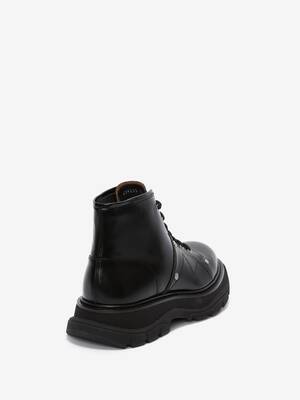 Alexander McQueen Black Suede Tread Slick High Boots – BlackSkinny