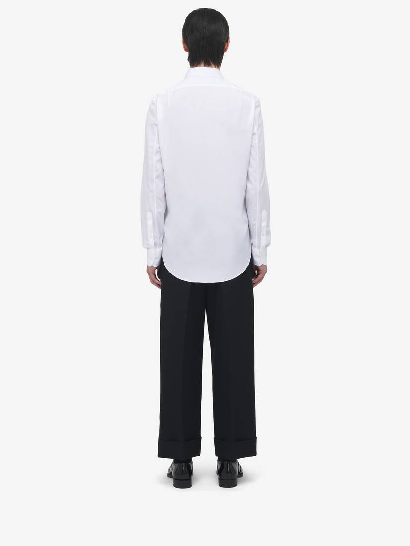 Wide Leg Tuxedo Trousers