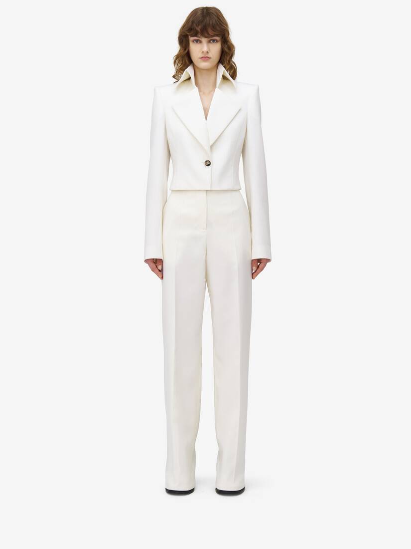 Exaggerated Lapel Single-breasted Jacket