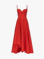 Sweetheart Neckline Midi Dress