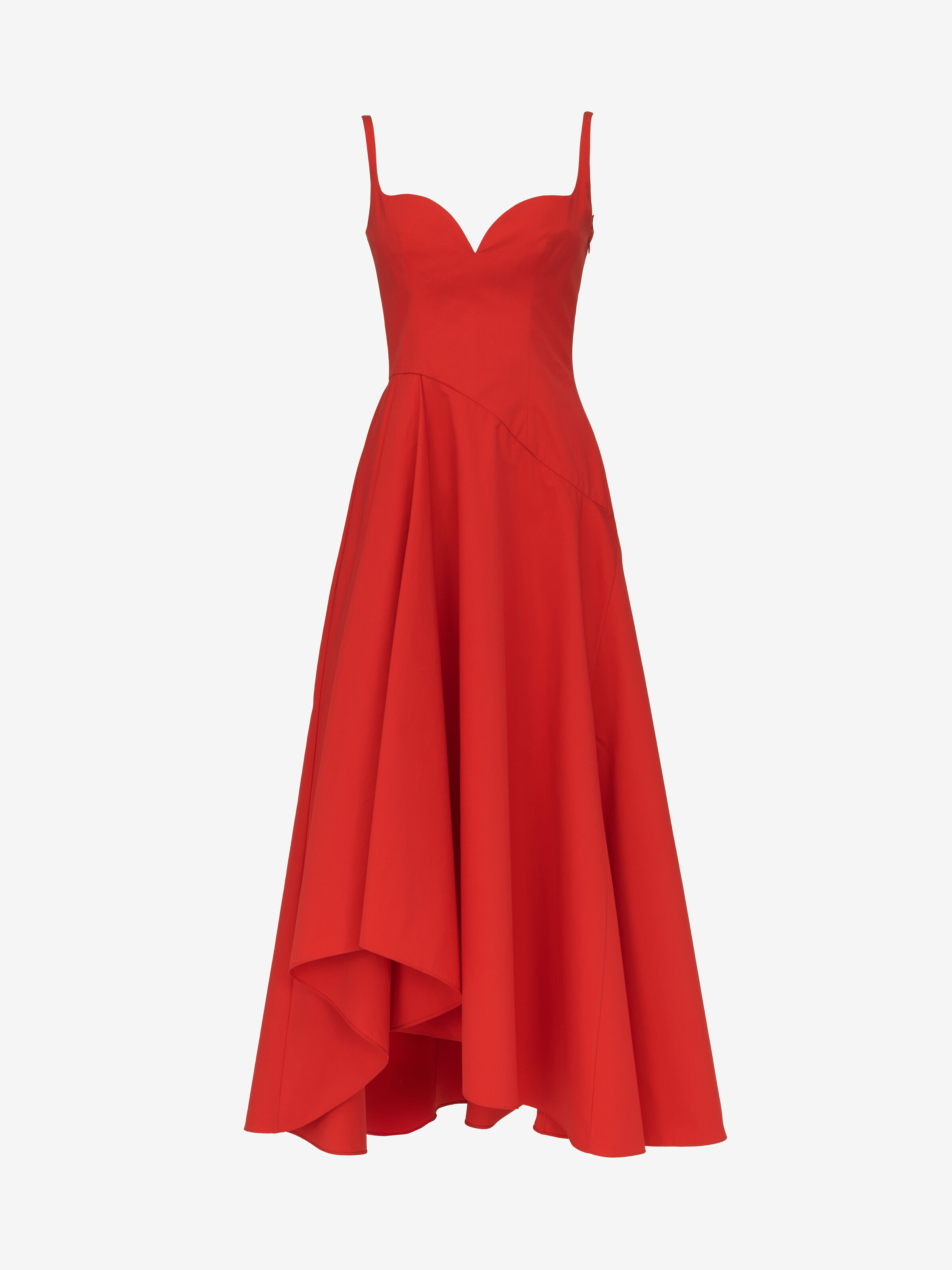 Abito midi con scollo a cuore