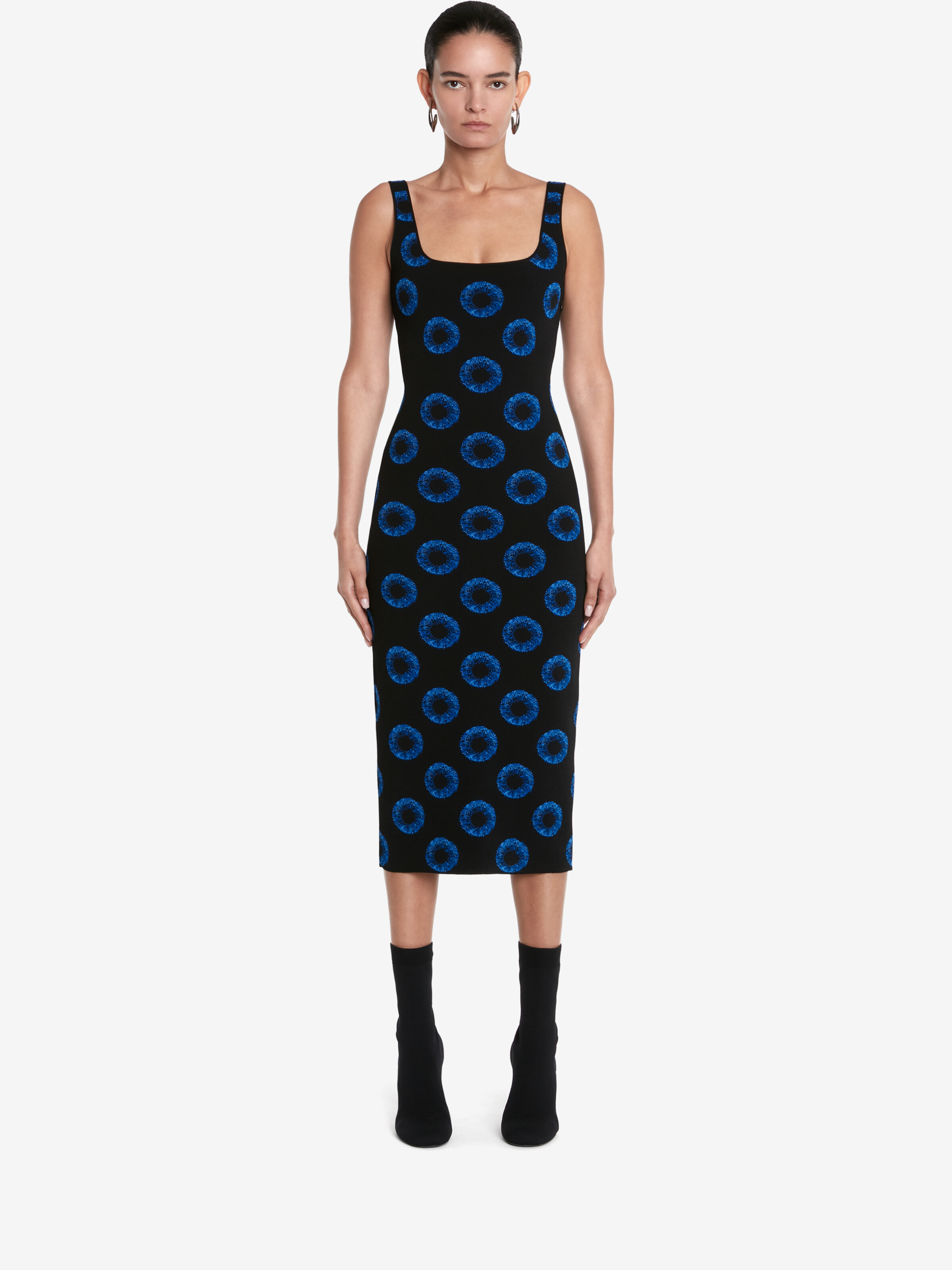 Robe crayon en jacquard Iris