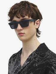 McQueen Logo Rectangular Sunglasses