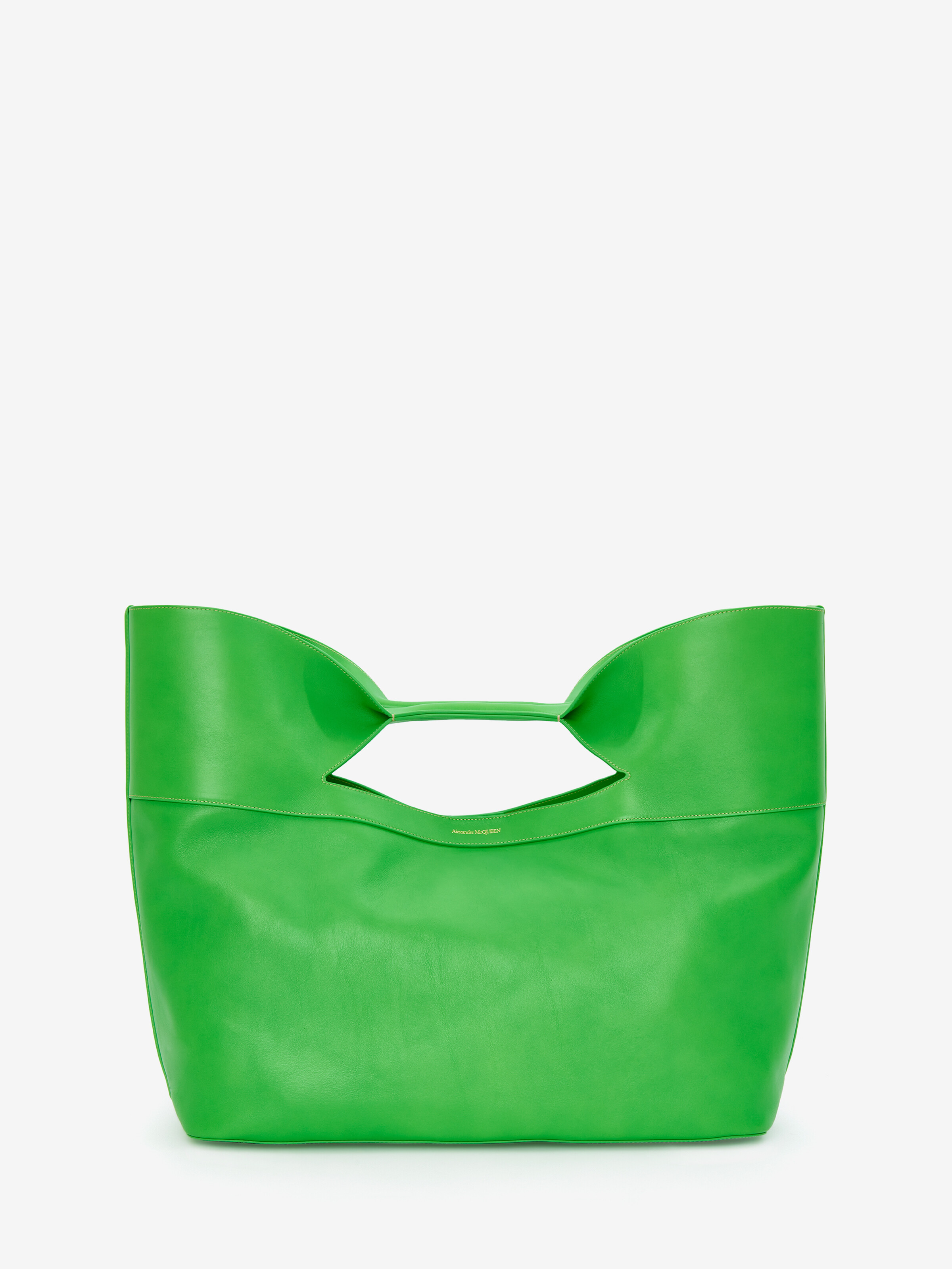 Damen Taschen Umhängetaschen und Geldbörsen Alexander McQueen Leder Tote The Bow Large aus Leder in Grün 