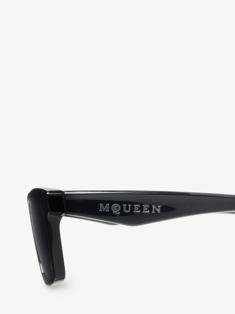 McQueen标志长方形太阳眼镜